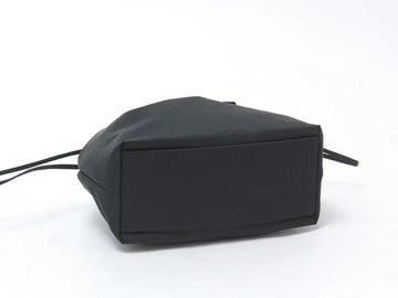 Multi-Tone Drawstring Mini Hand Bag with Long Top Handles for Casual Daily Outfits